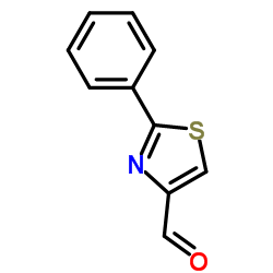 2-苯基-1,3-噻唑-4-甲醛结构式