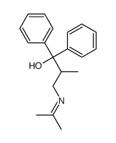 2-methyl-1,1-diphenyl-3-(propan-2-ylideneamino)propan-1-ol Structure