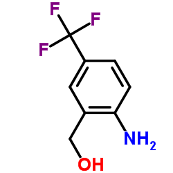 (2-氨基-5-(三氟甲基)苯基)甲醇结构式