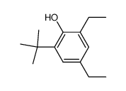2,4-Diethyl-6-t-butyl-phenol结构式
