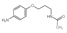N-[3-(4-aminophenoxy)propyl]acetamide Structure