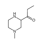 1-Propanone,1-(4-methyl-2-piperazinyl)- Structure