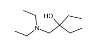 3-diethylaminomethyl-pentan-3-ol结构式