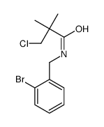 N-[(2-bromophenyl)methyl]-3-chloro-2,2-dimethylpropanamide Structure