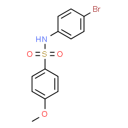 N-(4-Bromophenyl)-4-methoxybenzenesulfonamide Structure
