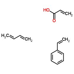 acrylic acid; buta-1,3-diene; styrene Structure