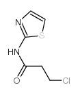 3-chloro-N-1,3-thiazol-2-ylpropanamide结构式