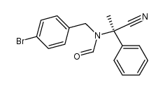 (R)-N-(4-bromobenzyl)-N-(1-cyano-1-phenylethyl)formamide Structure