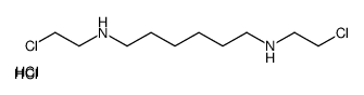 2-chloroethyl-[6-(2-chloroethylazaniumyl)hexyl]azanium,dichloride Structure