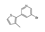 3-bromo-5-(3-methylthiophen-2-yl)pyridine Structure