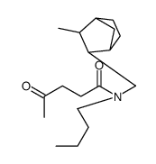 N-Butyl-N-[(3-methyl-2-norbornyl)methyl]-4-oxovaleramide结构式
