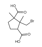 2-bromomethyl-1,2-dimethyl-cyclopentane-1,3-dicarboxylic acid Structure