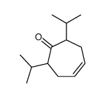 2,7-di(propan-2-yl)cyclohept-4-en-1-one结构式