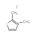 Thiazolium,2,3-dimethyl-, iodide (1:1) Structure