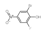 2-溴-6-氟-4-硝基苯酚结构式