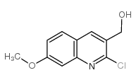 2-氯-7-甲氧基喹啉-3-甲醇结构式