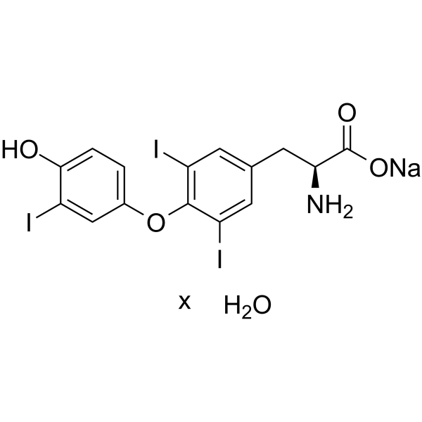 3 3' 5-triiodo-l-thyronine sodium salt& structure