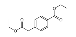 Benzeneacetic acid, 4-(ethoxycarbonyl)-, ethyl ester结构式