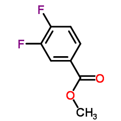 3,4-二氟苯甲酸甲酯结构式