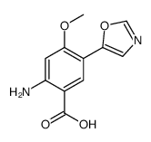 2-amino-4-methoxy-5-(1,3-oxazol-5-yl)benzoic acid结构式