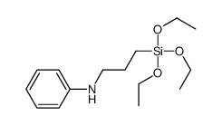 N-(3-triethoxysilylpropyl)aniline Structure