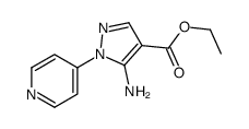5-氨基-1-(4-吡啶基)-1H-吡唑-4-羧酸乙酯结构式