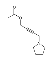 4-(1-Pyrrolidinyl)-2-butyn-1-ol acetate Structure