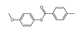 S-(4-methoxyphenyl) 4-methylbenzothioate结构式