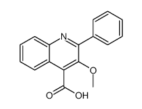 3-甲氧基-2-苯基喹啉-4-羧酸结构式