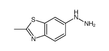 1-(2-甲基苯并[d]噻唑-6-基)肼结构式