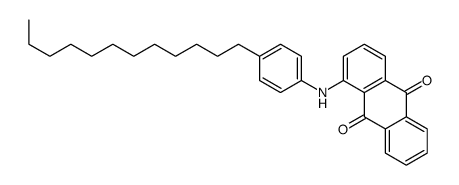 1-[(4-十二烷基苯基)氨基]-9,10-蒽二酮结构式