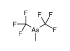 methyl-bis(trifluoromethyl)arsane结构式