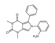 6-(2-aminophenyl)-1,3-dimethyl-5-phenyl-1H-pyrrolo[3,4-d]pyrimidine-2,4(3H,6H)-dione结构式