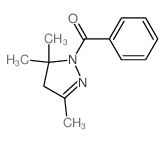 phenyl-(3,5,5-trimethyl-4H-pyrazol-1-yl)methanone结构式