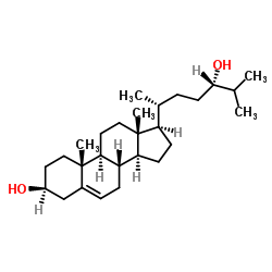胆固醇-5-烯-3β,24(S)-二醇结构式