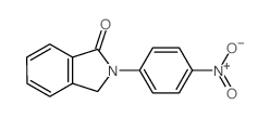 2-(4-nitrophenyl)-3H-isoindol-1-one structure
