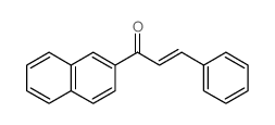 (E)-1-naphthalen-2-yl-3-phenyl-prop-2-en-1-one Structure