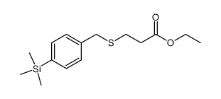 ethyl 3-((4-(trimethylsilyl)benzyl)thio)propanoate Structure