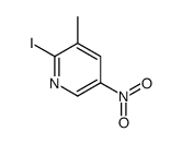 2-Iodo-3-methyl-5-nitropyridine Structure