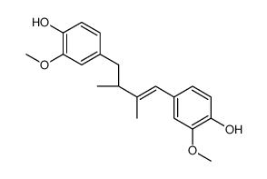 4-[(Z,2R)-4-(4-hydroxy-3-methoxyphenyl)-2,3-dimethylbut-3-enyl]-2-methoxyphenol结构式
