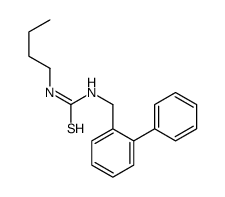1-butyl-3-[(2-phenylphenyl)methyl]thiourea结构式