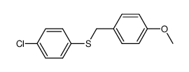 (4-methoxybenzyl)(4-chlorophenyl)sulfane Structure