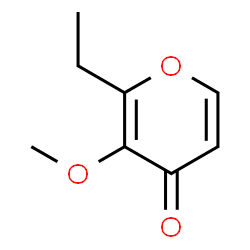 2-Ethyl-3-methoxy-4H-pyran-4-one Structure
