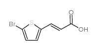 (E)-3-(5-溴噻吩-2-基)丙烯酸结构式