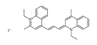 1-ethyl-2-[3-(1-ethyl-2-methyl-4(1H)-quinolylidene)prop-1-enyl]-4-methylquinolinium iodide Structure
