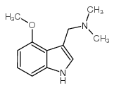 1-(4-methoxy-1h-indol-3-yl)-n,n-dimethylmethanamine Structure