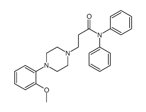 3-[4-(2-methoxyphenyl)piperazin-1-yl]-N,N-diphenylpropanamide结构式