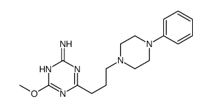 4-methoxy-6-[3-(4-phenylpiperazin-1-yl)propyl]-1,3,5-triazin-2-amine Structure
