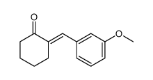 2-[(3-methoxyphenyl)methylidene]cyclohexan-1-one Structure