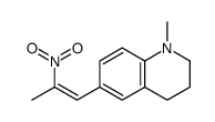 1-methyl-6-(2-nitroprop-1-enyl)-3,4-dihydro-2H-quinoline结构式